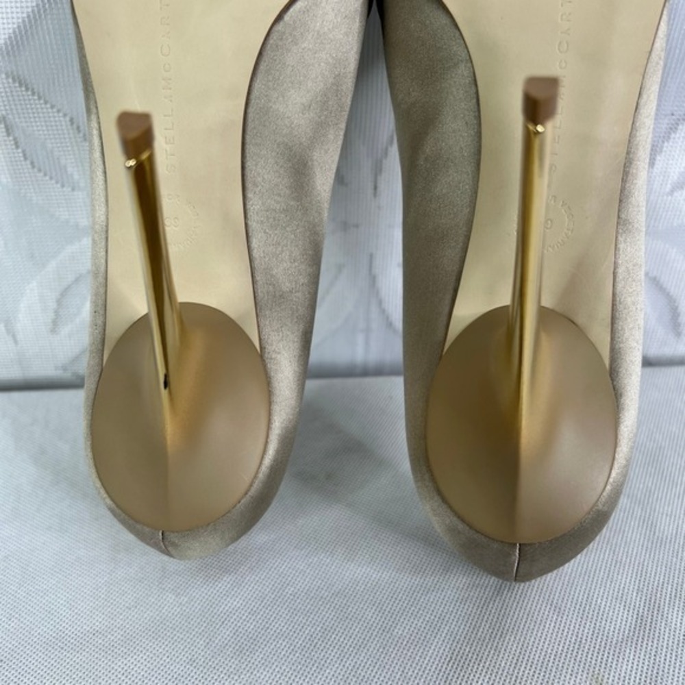 Stella McCartney Two‎ Colors Satin Pumps Golden Metallic Size 9 - Picture 14 of 15